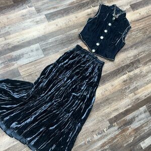Stunning Double D Ranch Wear vest and skirt